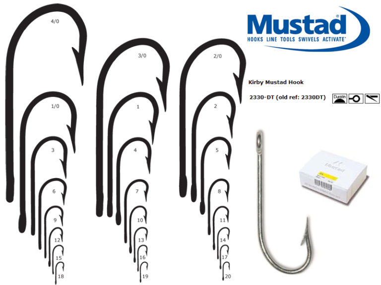 Hameçons Mustad Duratin - Modèle 2310BD - Taille 4 - Lot De 100 - Neufs