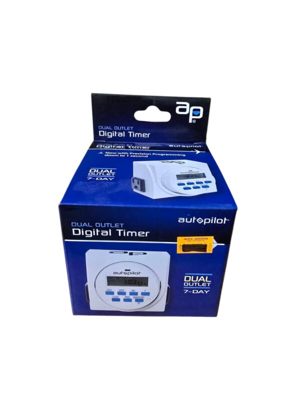 AUTOPILOT DUAL OUTLET DIGITAL TIMER